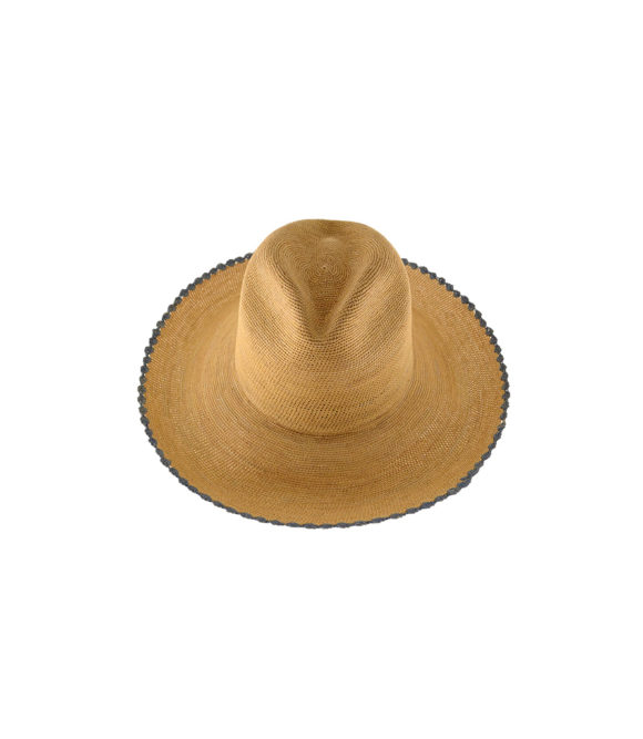 Shade crochet scalloped hat