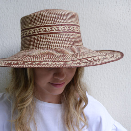 Brick Patterned Sun Hat