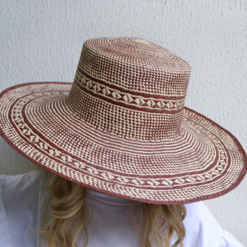Brick Patterned Sun Hat