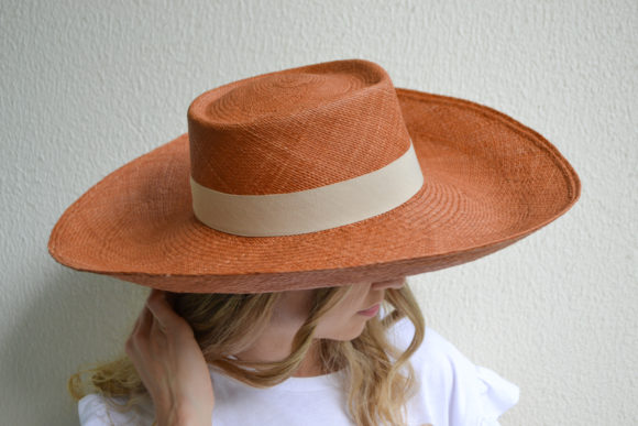 Brown Wide Brim Hat