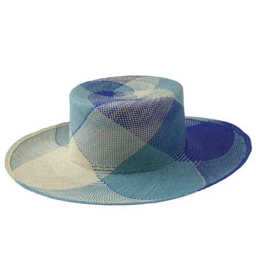 Plaid Blue Sun Hat