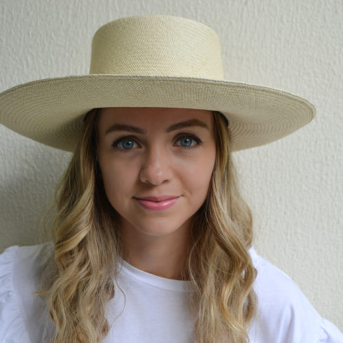 Natural Planter Hat with Melon Rope